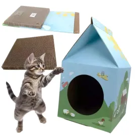 drapak-dla-kota-z-tektury-domek-skladany-z-kocimietka-kartonowy-ekologiczny