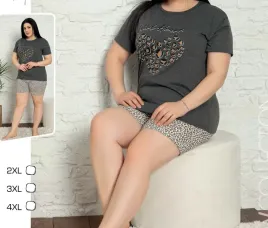 pizama-damska-z-krotkim-rekawem-na-lato-bawelniana-xl-0541