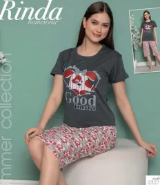 damska-pizama-z-tureckiej-bawelny-z-krotkim-rekawem-na-lato-m-szara-2327