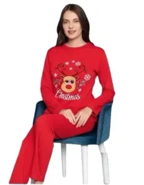 damska-pizama-z-bawelny-ocieplana-swiateczna-na-prezent-zimowa-xxl-2xl