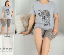 pizama-damska-z-krotkim-rekawem-na-lato-bawelniana-xxl-2xl-szara-5616