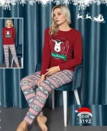 damska-pizama-z-bawelny-ocieplana-swiateczna-na-prezent-zimowa-l