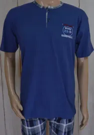 wygodna-meska-pizama-z-krotkim-rekawem-na-lato-m-2105-niebieska