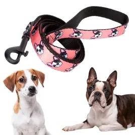 smycz-tradycyjna-dla-malego-sredniego-psa-z-raczka-i-modnym-nadrukiem-s