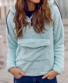 damska-bluza-dresowa-polarowa-z-kapturem-polar-kangurka-homewear-l-zielona