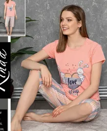 damska-pizama-z-tureckiej-bawelny-z-krotkim-rekawem-m-w-kroliczki-0011