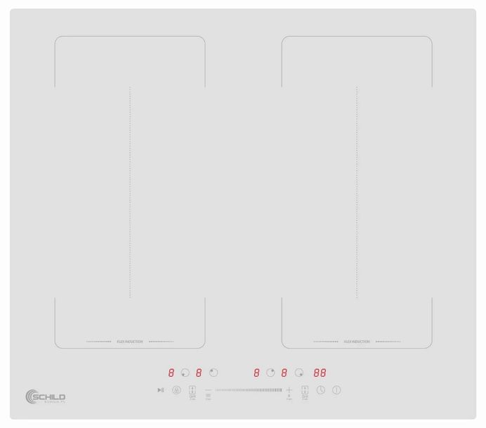 Łączone pola Schild BBQ Boost Keep warm 7000W płyta indukcyjna 60cm biała