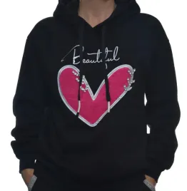 wyprzedaz-damska-bluza-dresowa-z-kapturem-serce-uni-czarna