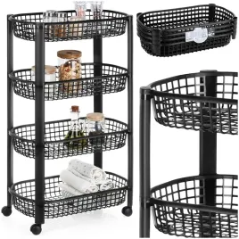 regal-na-kolkach-4-poziomowy-mobilny-czarny-excellent-houseware-46x26x79cm