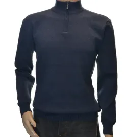 meski-sweter-ze-stojka-polgolf-rozpinany-na-zamek-xl-granatowy-melanz-s8580