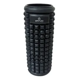 roller-walek-do-masazu-z-wypustkami-czarny-solidny-spartan-13-x-33-cm