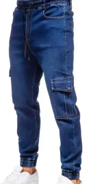 meskie-spodnie-jeansowe-joggery-bojowki-granatowe-bawelna-l-xl-8101