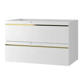 biala-szafka-lazienkowa-espero-80-cm-wiszaca-2-szuflady-ze-zlota-listwa