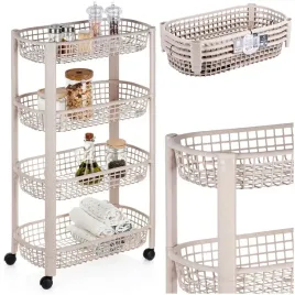 regal-na-kolkach-4-poziomowy-mobilny-bezowy-excellent-houseware-46x26x79cm