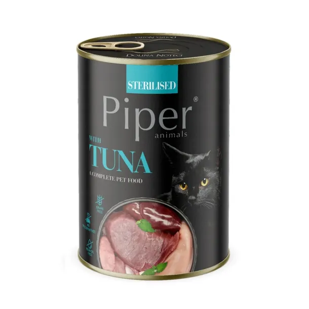 Dolina Noteci Piper Animals Mokra Karma Kota Sterilised z Tuńczykiem 400g