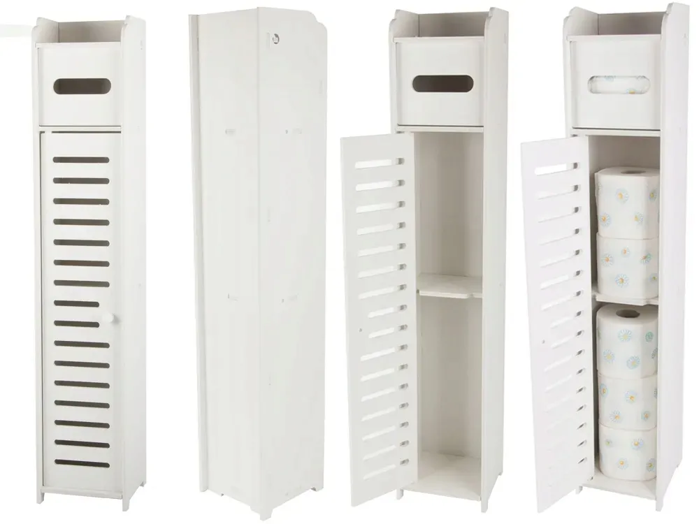 waska-szafka-lazienkowa-stojaca-biala-80-cm-na-papier-komoda-regal-slupek-stan-nowy