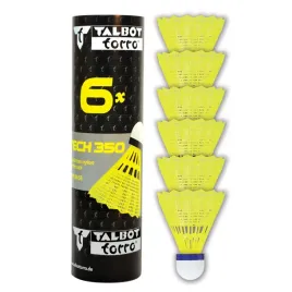 lotki-do-badmintona-nylonowe-zolte-wytrzymale-talbot-torro-medium-6-szt