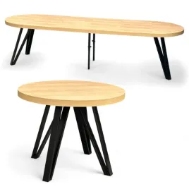 stol-okragly-dab-hikora-egger-o110-rozkladany-do-310-cm-nogi-czarny-metal