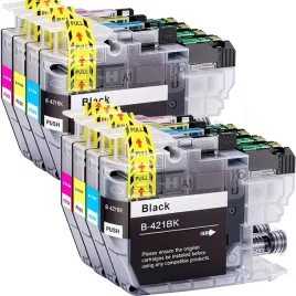 8x-tusze-do-brother-dcp-j1050dw-dcp-j1140dw-mfc-j1010dw-j1800dw-lc421-xl