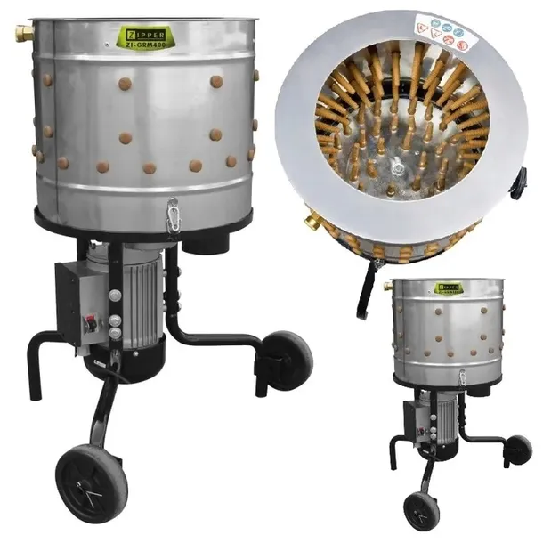 SKUBARKA DO DROBIU OBIERACZKA DO PIERZA Zipper ZI-GRM400 550W