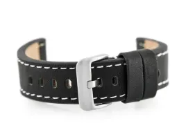 pasek-skorzany-do-zegarka-w48-premium-czarny-biale-22mm-teleskopy