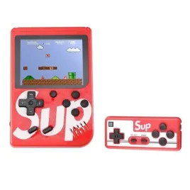 mini-konsola-przenosna-sup-400-gier-retro-czerwona-pad-2-graczy