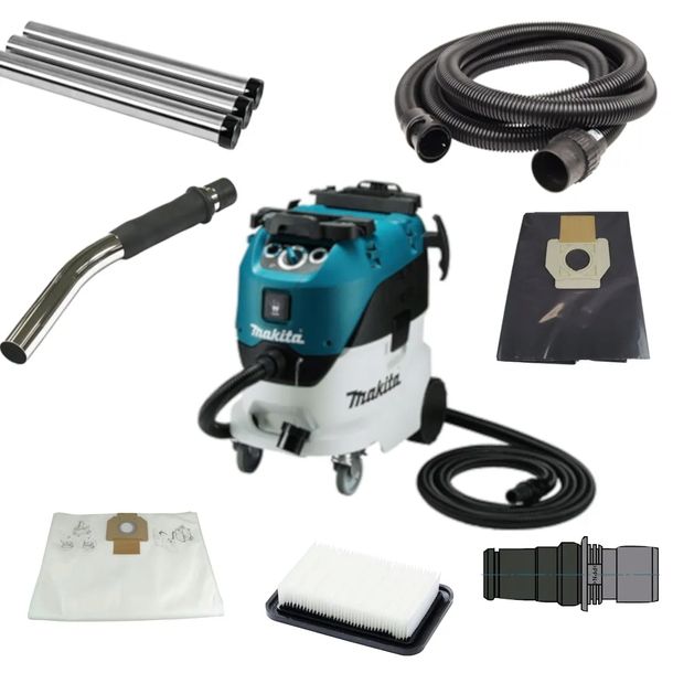 MAKITA ODKURZACZ PRZEMYSŁOWY 1200W VC4210M + SSAWKI + WORKI