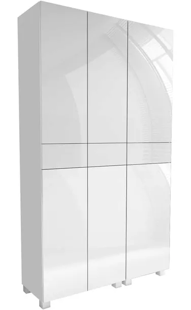 szafa do łazienki słupek łazienkowy wiszący stojący 100 100cm biały połysk