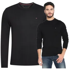 tommy-hilfiger-sweter-meski-czarny-bawelna-okragly-dekolt-c-cienki-r-s