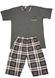 wygodna-meska-pizama-z-krotkim-rekawem-na-lato-bawelniana-m-szara-2015