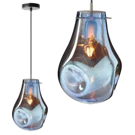 lampa-wiszaca-sufitowa-szklana-niebieska-blue-loft-szklo