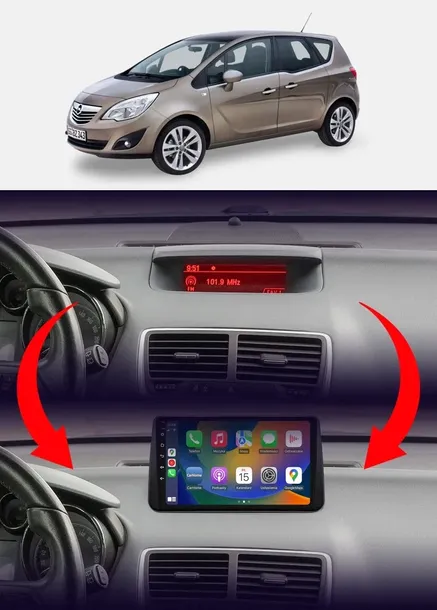 RADIO SAMOCHODOWE NCS D9 Opel Meriva B 2010-2017 ANDROID 4GB LTE