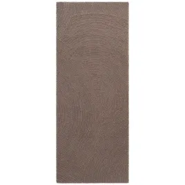 chodnik-welniany-na-korytarz-80x300cmbrazowy-wzor-w-polkola-efekt-3d