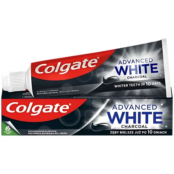 Colgate Advanced White Charcoal Pasta Do Zębów Z Węglem Wybielająca 75 Ml