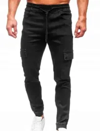 meskie-spodnie-jeansowe-joggery-bojowki-s-m-czarne-w31-8126-8127