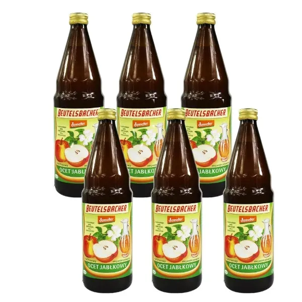6x Ocet jabłkowy niefiltrowany BIO 750ml BEUTELSBACHER | Beutelsbacher