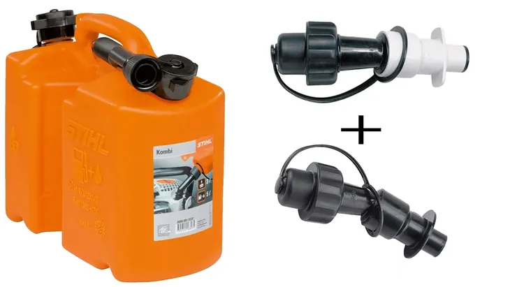 KANISTER KOMBI STIHL 3/5L + SYSTEMY DO TANKOWANIA