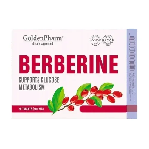 BERBERYNA Golden Pharm Bez GMO Układ krążenia Aram 30 tabletek po 800mg