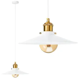lampa-wiszaca-metalowa-plaska-talerz-biala