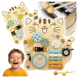 manipulacyjna-sensoryczna-tablica-montessori-kotek-edukacyjna-drewniana