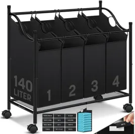 kosz-na-pranie-z-przegrodkami-140l-na-kolkach-organizer-sortownik