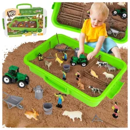 piasek-kinetyczny-zestaw-farma-gospodarstwo-zwierzeta-traktor-akcesoria