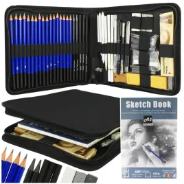 zestaw-do-szkicowania-rysowania-profesjonalny-szkicownik-olowki-54w1-etui