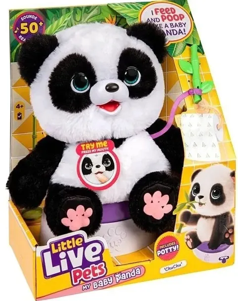 Little Live Pets Interaktywna Panda Chu Chu 50 funkcji z Nocnikiem 26676