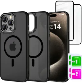 etui-do-iphone-15-pro-max-2x-szklo-5d-magsafe-matowe-magnetyczne-wzmacniane