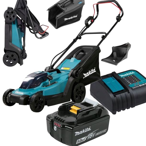 MAKITA Aku Kosiarka 18V 33cm DLM330ST DLM330 5AH + ŁADOWARKA + MULCZER