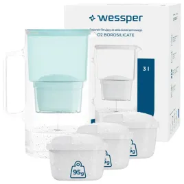 dzbanek-szklany-filtrujacy-wessper-d2-borosilicate-3l-mietowy-4x-filtr