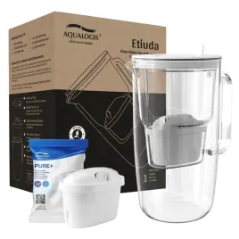 dzbanek-filtrujacy-szklany-etiuda-bialy-wklad-pure-aqualogis-2-9l