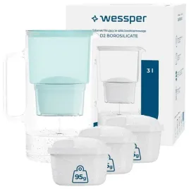 dzbanek-filtrujacy-szklany-wessper-aquamax-3l-4x-filtr-wessper-aquamax