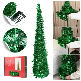 ubrana-choinka-ze-stelazem-dekoracja-na-swieta-150x33-cm-zielona-lancuch